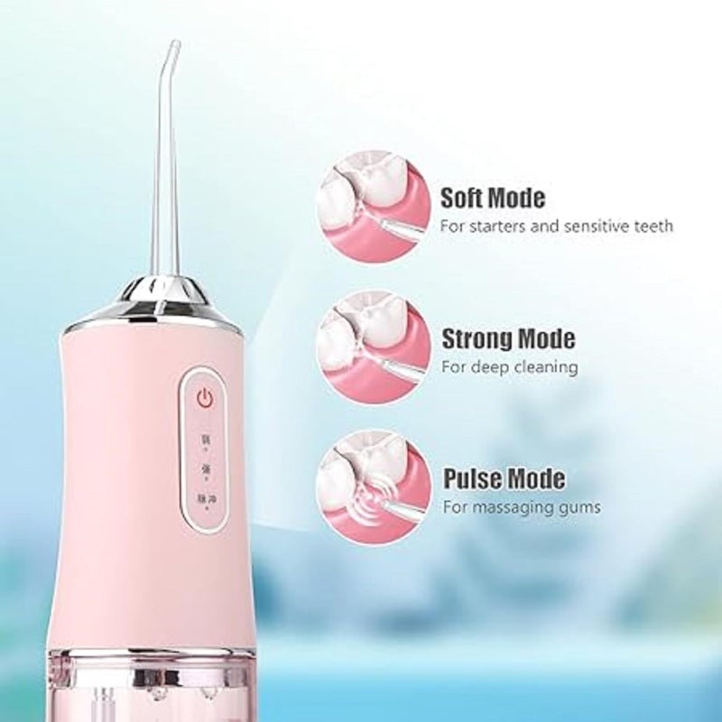 Water Flosser Cordless Professional Oral Irrigator with 3 Modes Rechargeable IP67 Waterproof Mini Water Flosser for Cleaning Teeth, Gums, Tongue - Image 3